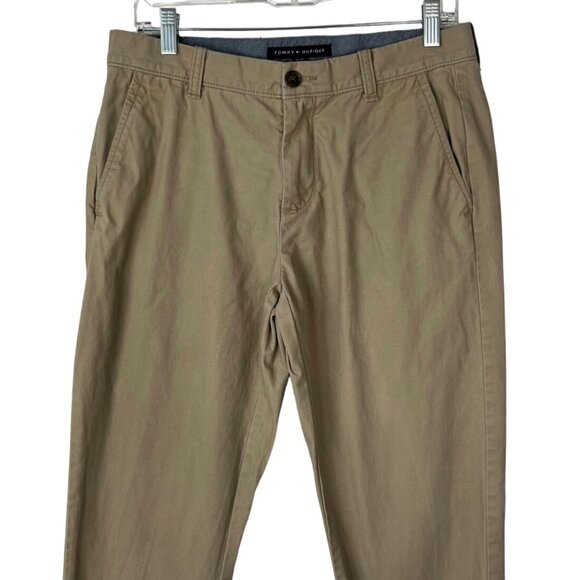 Tommy Hilfiger Chino Pants Mens 31 x 30 Beige Tan Casual Preppy - Picture 3 of 10